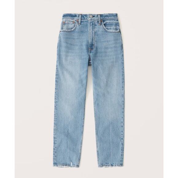 Abercrombie & Fitch Denim - Abercrombie & Fitch Women The Mom High Rise Medium Wash Jeans Blue Sz 30/10s NEW